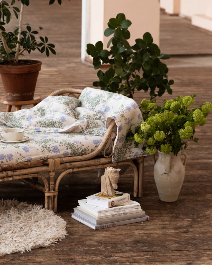 Plumbago Muslin polstret pledd, 100x140 cm Garbo&Friends