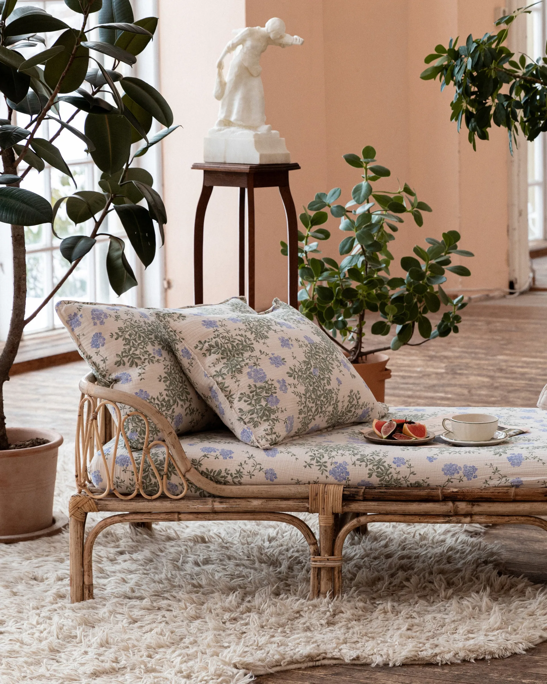 Plumbago Muslin putetrekk, 50x60 cm Garbo&Friends