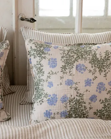Plumbago Muslin putetrekk - 80x80 cm - Garbo&Friends