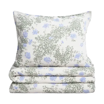 Plumbago Muslin sengesett - 140x200 cm/50x75 cm - Garbo&Friends