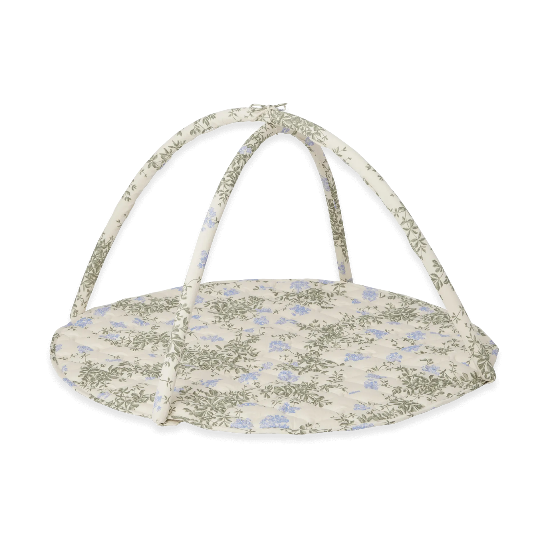 Plumbago Satin quiltet babygym, Ø90 cm Garbo&Friends