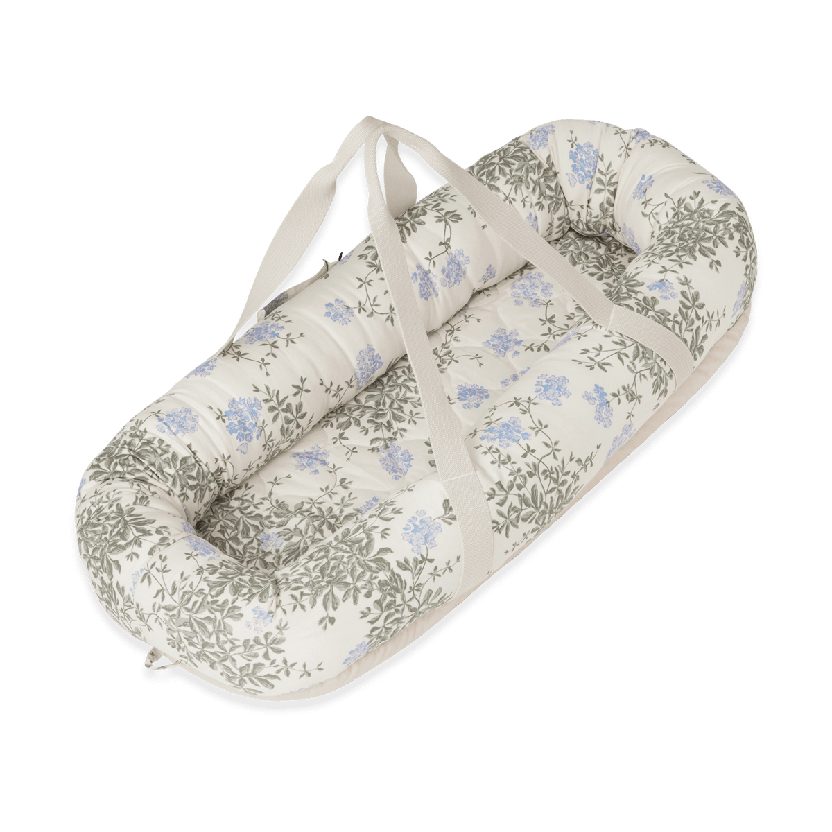 Garbo&Friends Plumbago Satin quiltet babynest 43x87x16cm