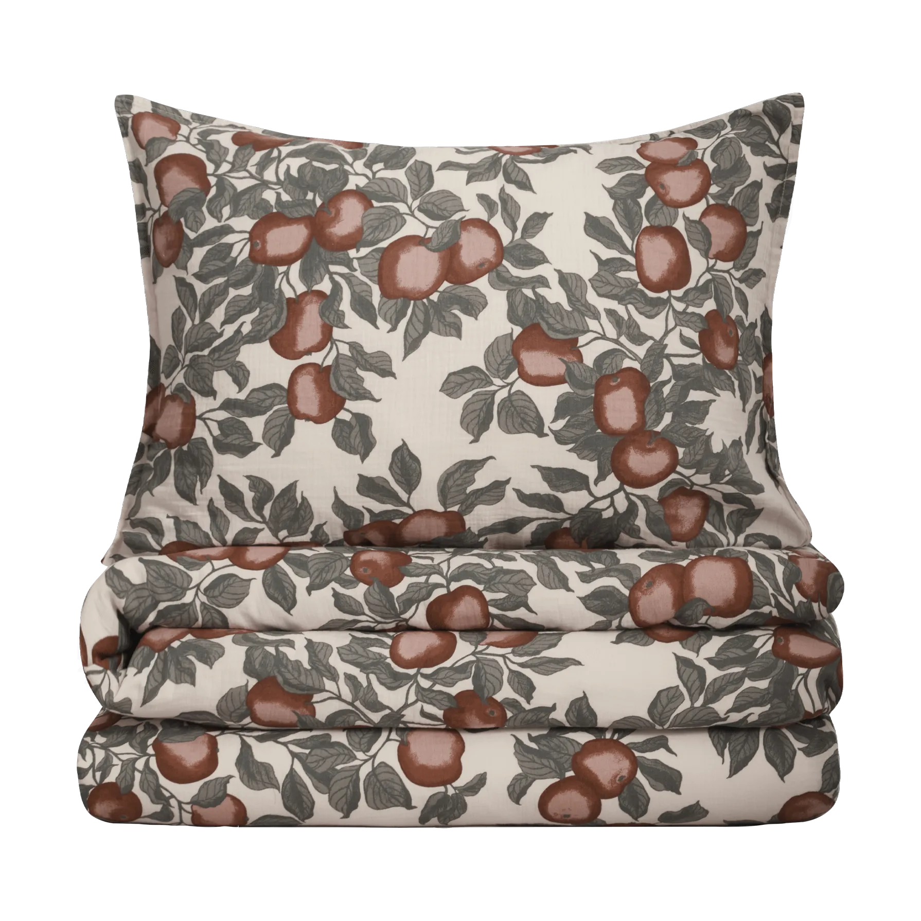 Pomme Muslin sengesett, 140x200 cm/50x70 cm Garbo&Friends