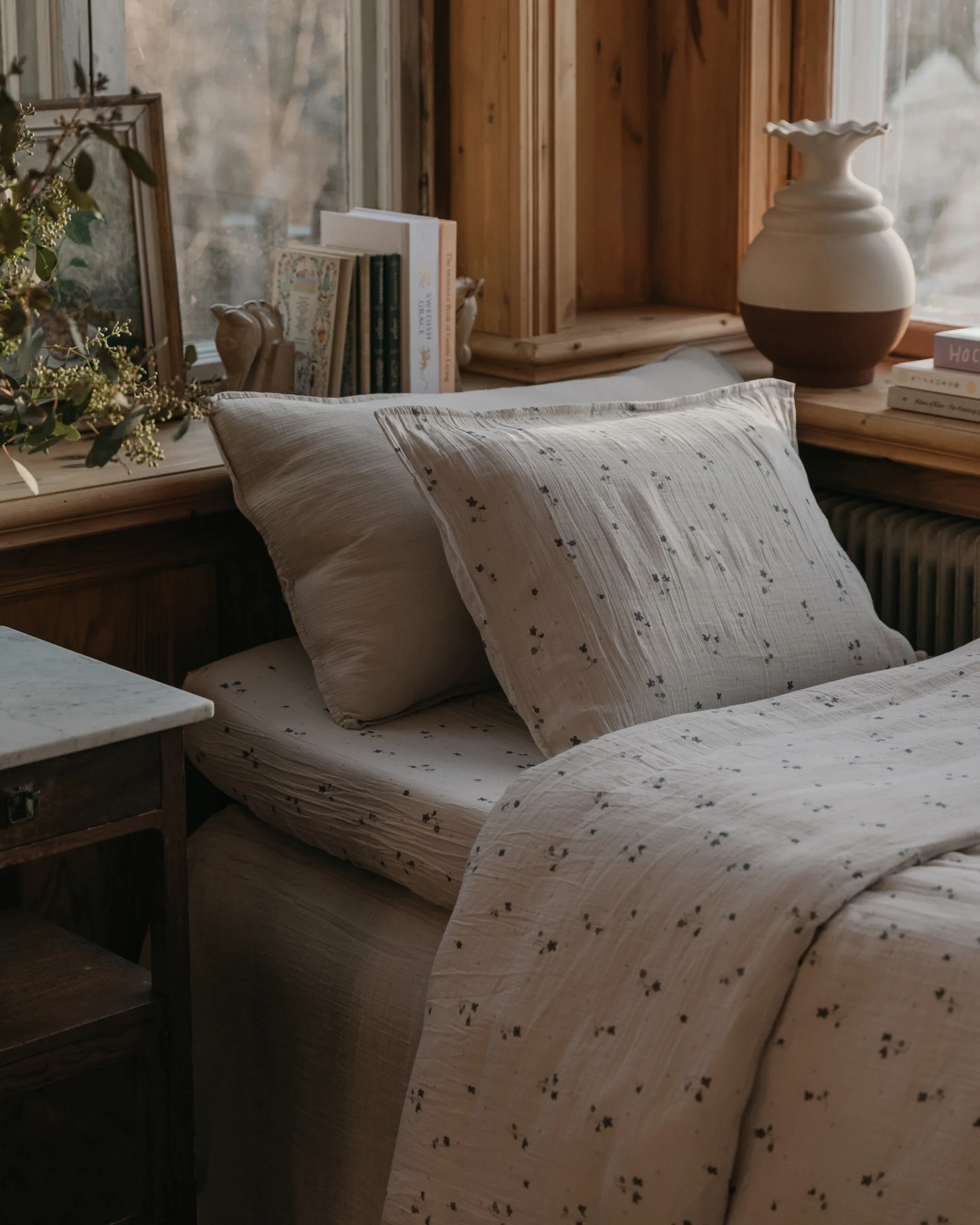 Viola Muslin sengesett, 150x210 cm/50x60 cm Garbo&Friends