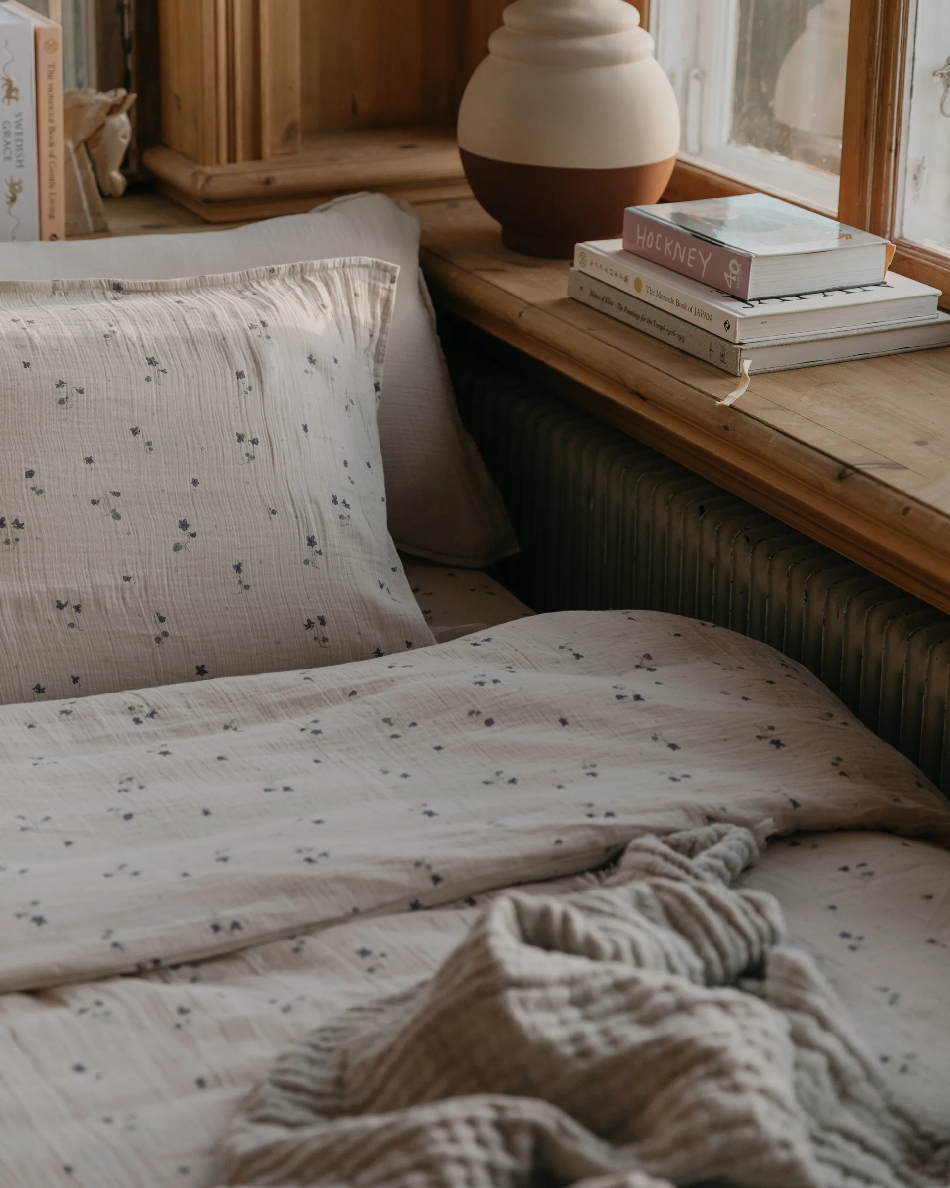 Viola Muslin sengesett, 150x210 cm/50x60 cm Garbo&Friends