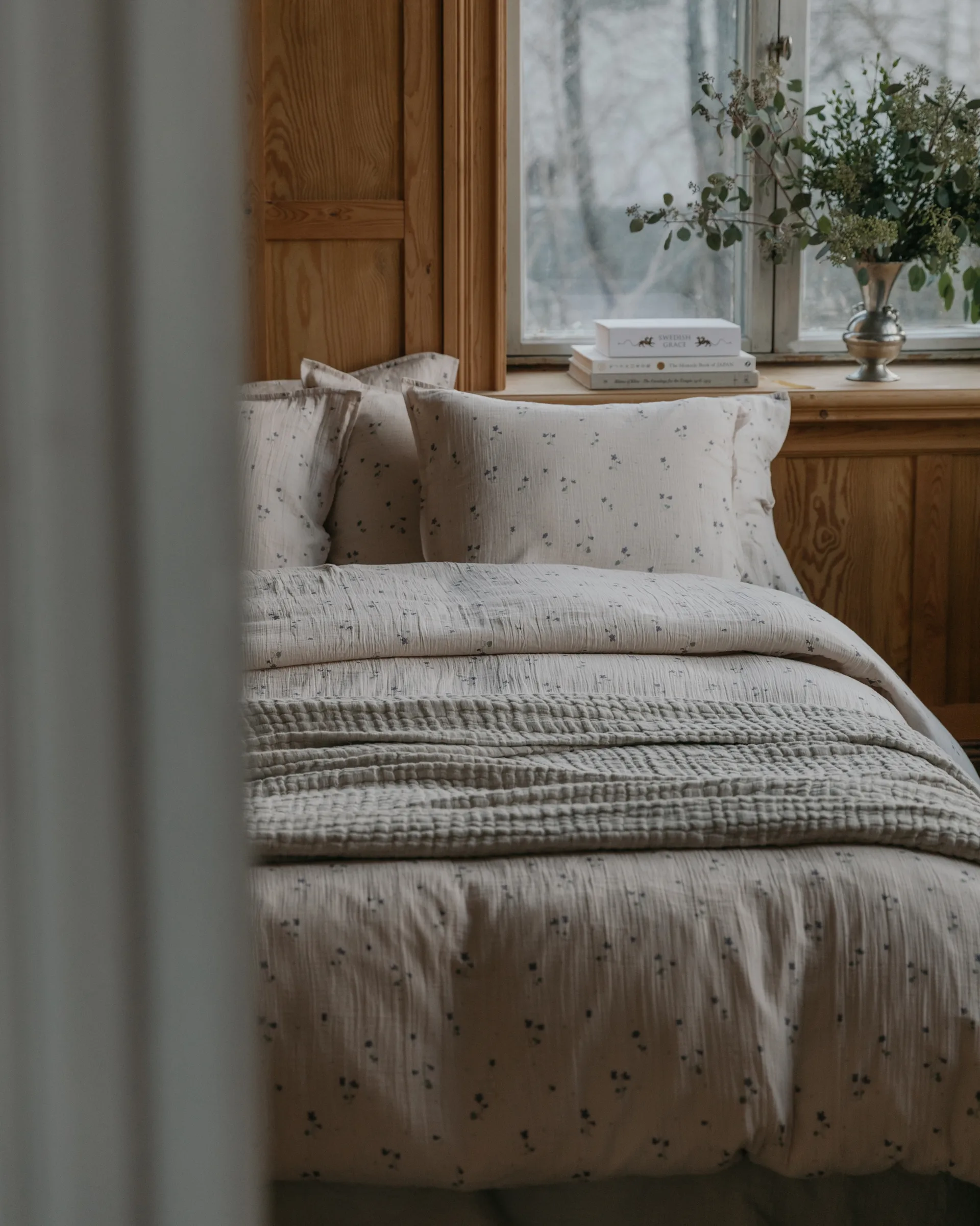 Viola Musselin dynetrekk dobbel, 240x220 cm Garbo&Friends