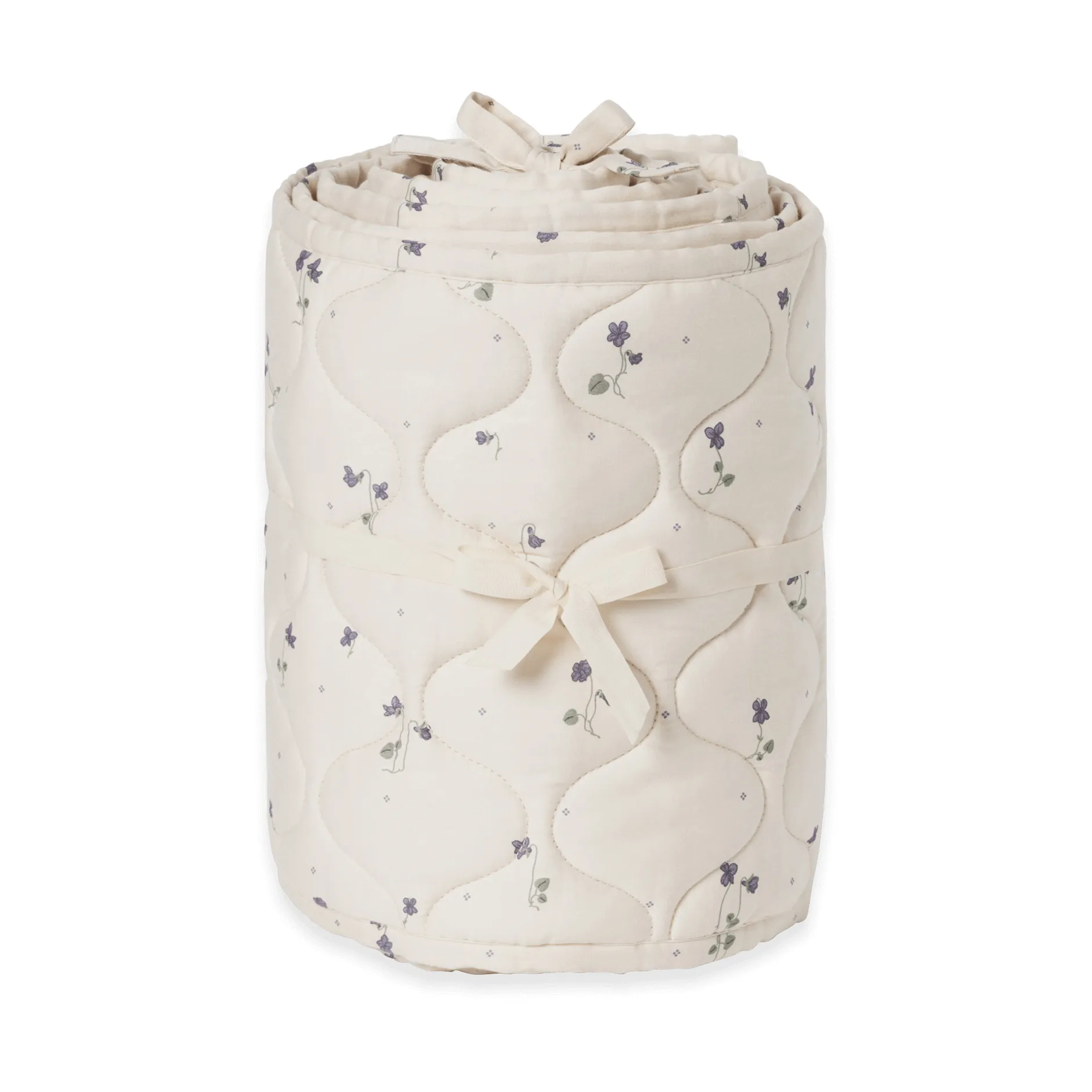 Viola Satin quiltet sprinkelsengbeskytter, 30x360 cm Garbo&Friends