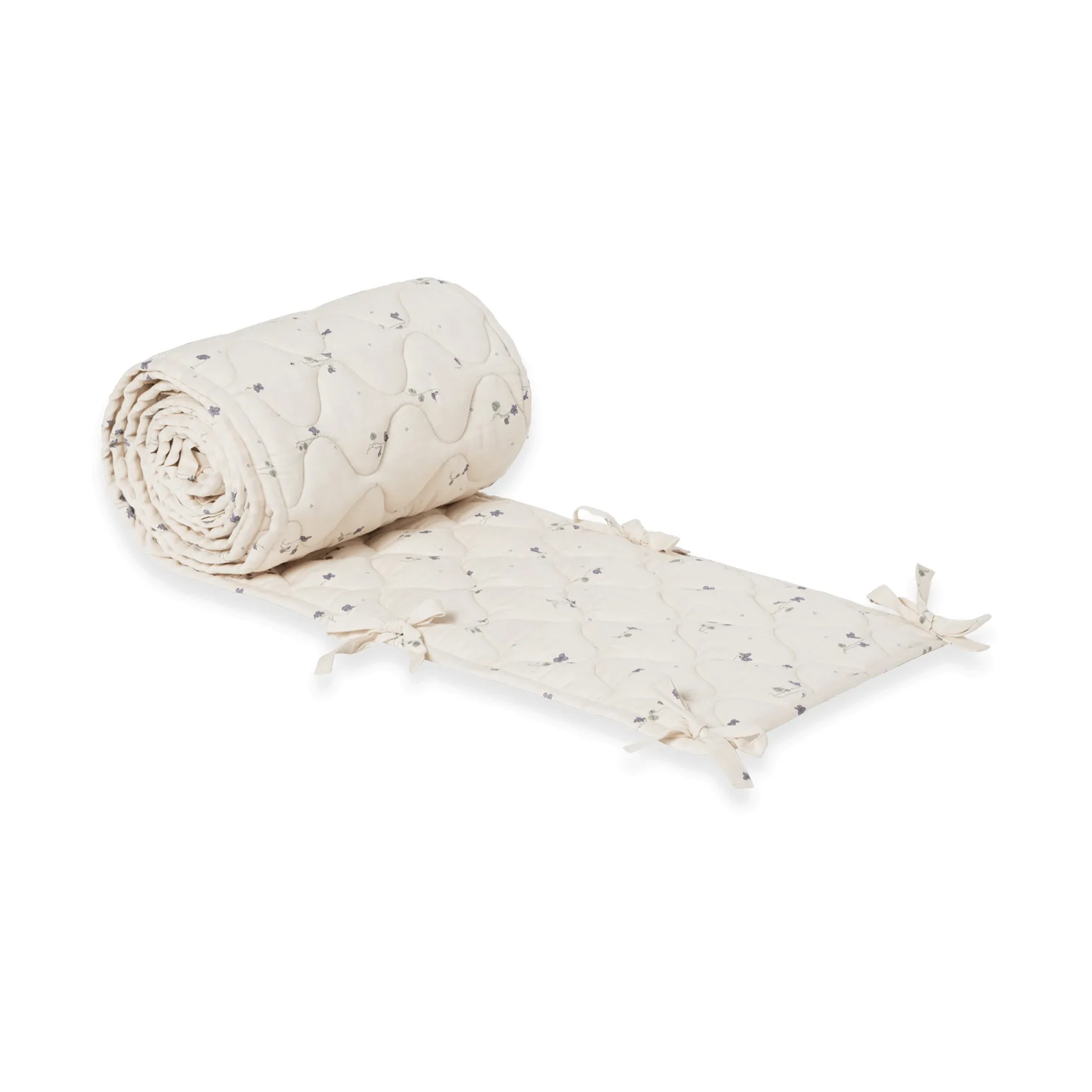 Viola Satin quiltet sprinkelsengbeskytter, 30x360 cm Garbo&Friends