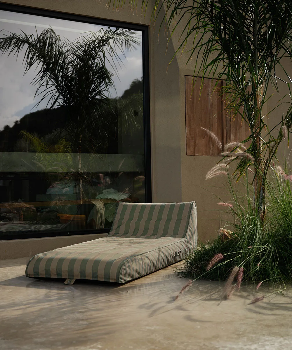 Garden Glory flytende solseng, Eukalyptusgrønn-beige, 85x168,5 cm Garden Glory