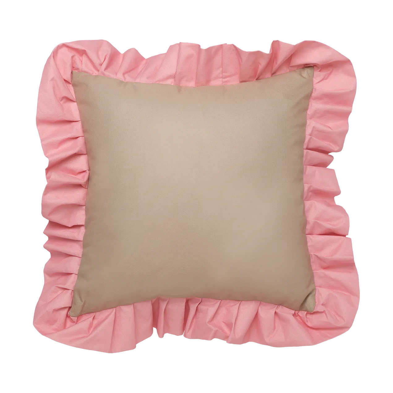 Garden Glory Outdoor pute med volang 45x45 cm, Beige-pink Garden Glory