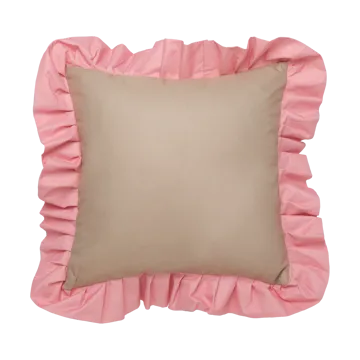 Garden Glory Outdoor pute med volang 45x45 cm - Beige-pink - Garden Glory