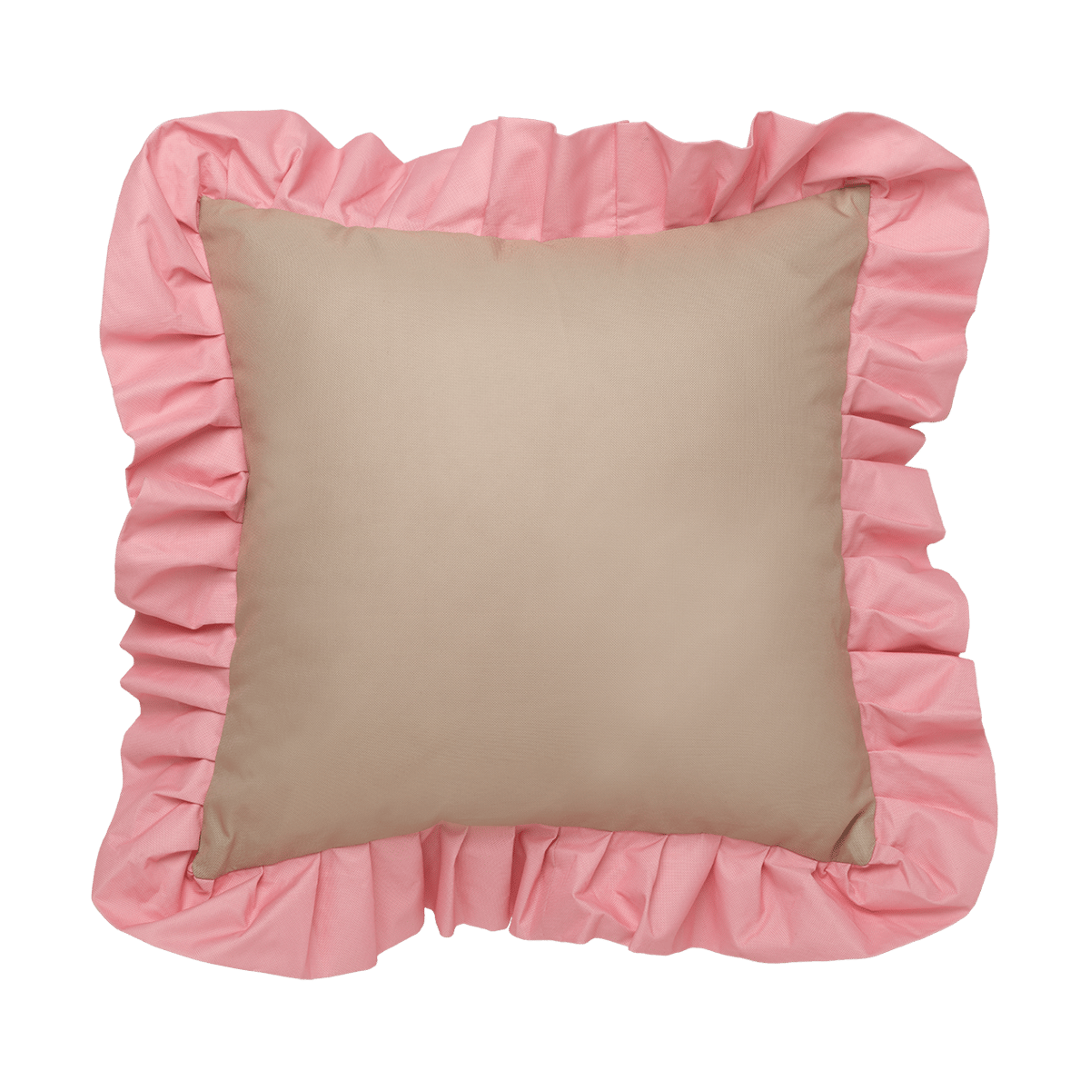 Bilde av Garden Glory Garden Glory Outdoor pute med volang 45x45 cm Beige-pink