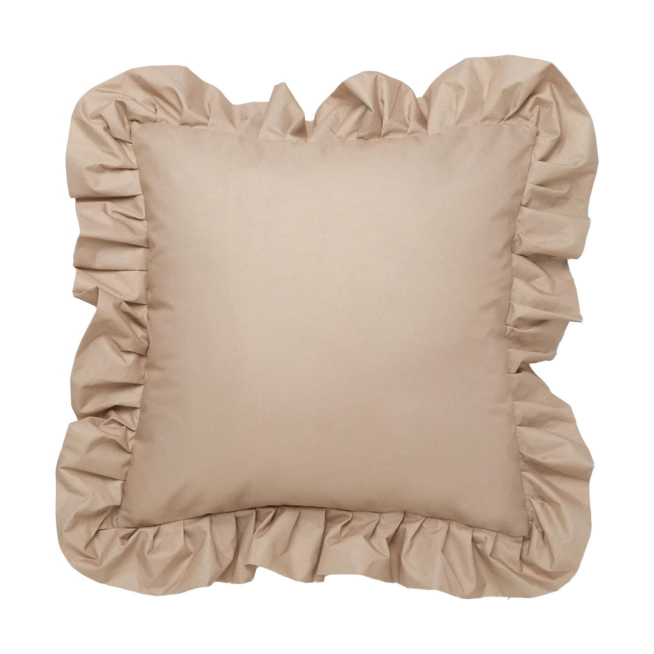 Garden Glory Outdoor pute med volang 45x45 cm, Beige Garden Glory
