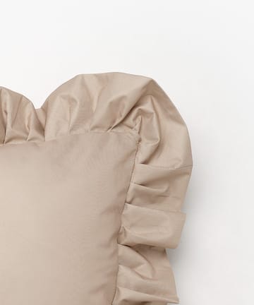Garden Glory Outdoor pute med volang 45x45 cm - Beige - Garden Glory