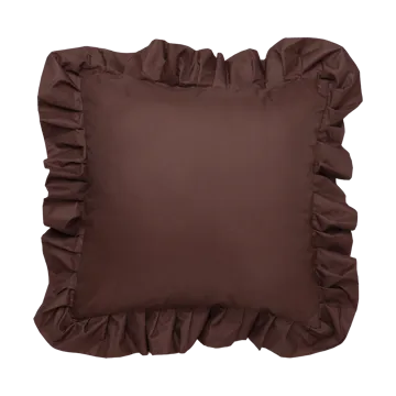 Garden Glory Outdoor pute med volang 45x45 cm - Brown - Garden Glory