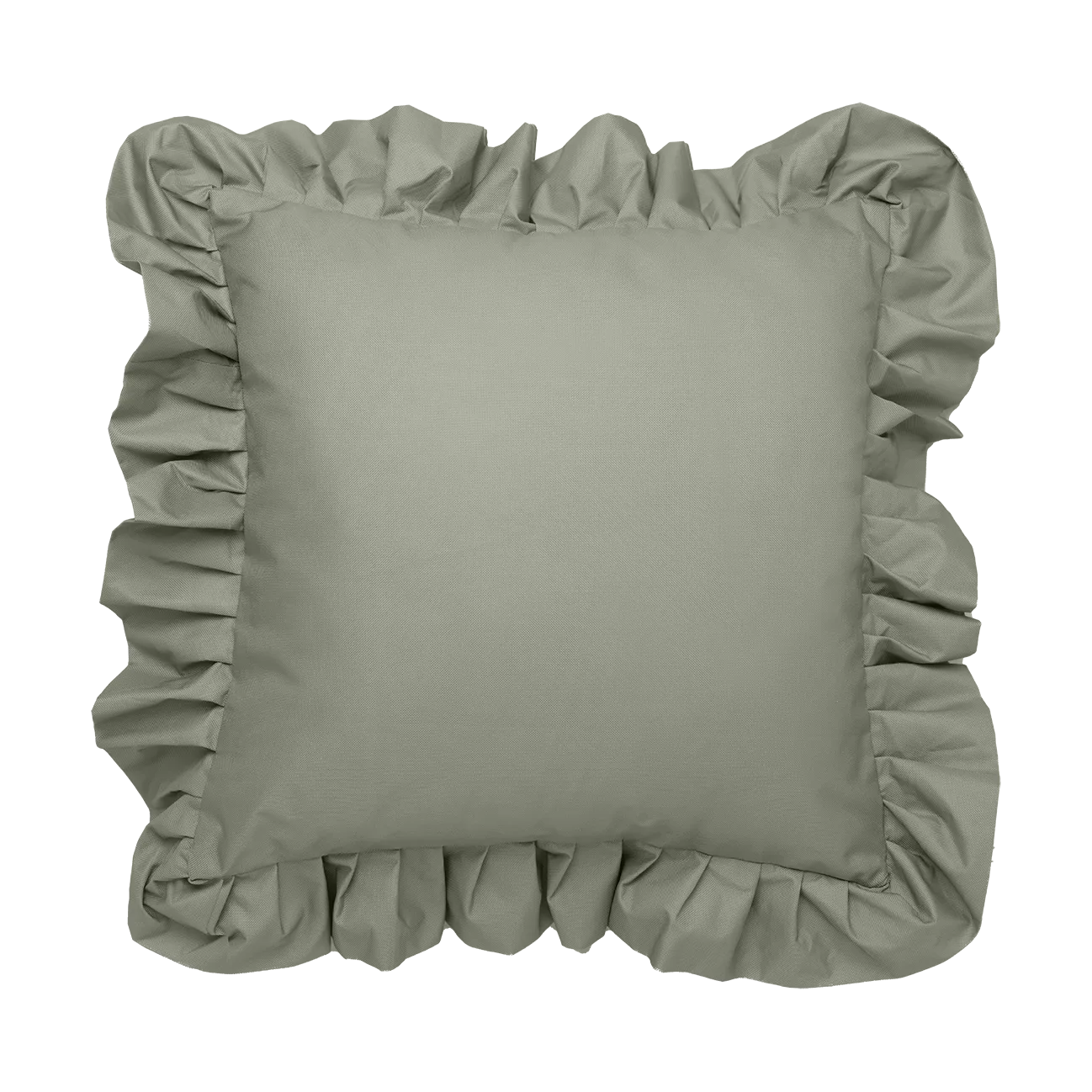 Garden Glory Outdoor pute med volang 45x45 cm, Green Garden Glory