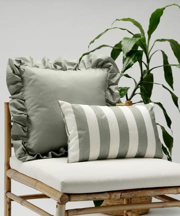 Garden Glory Outdoor pute med volang 45x45 cm - Green - Garden Glory
