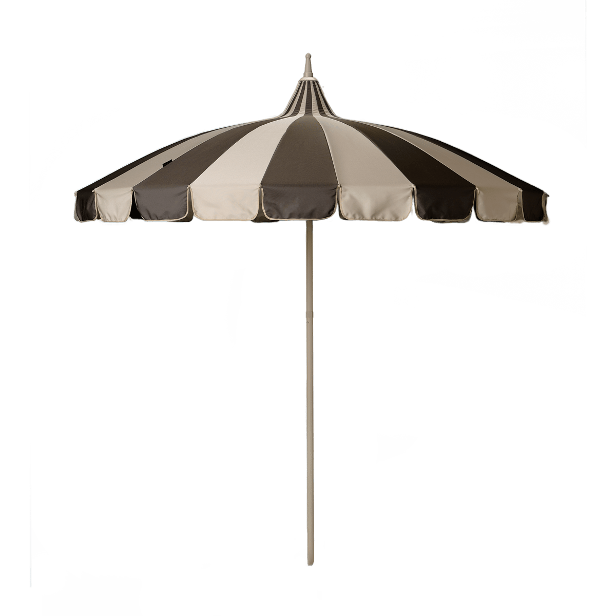 Garden Glory, Parasoll Ø240 cm Beige/Brun stripete