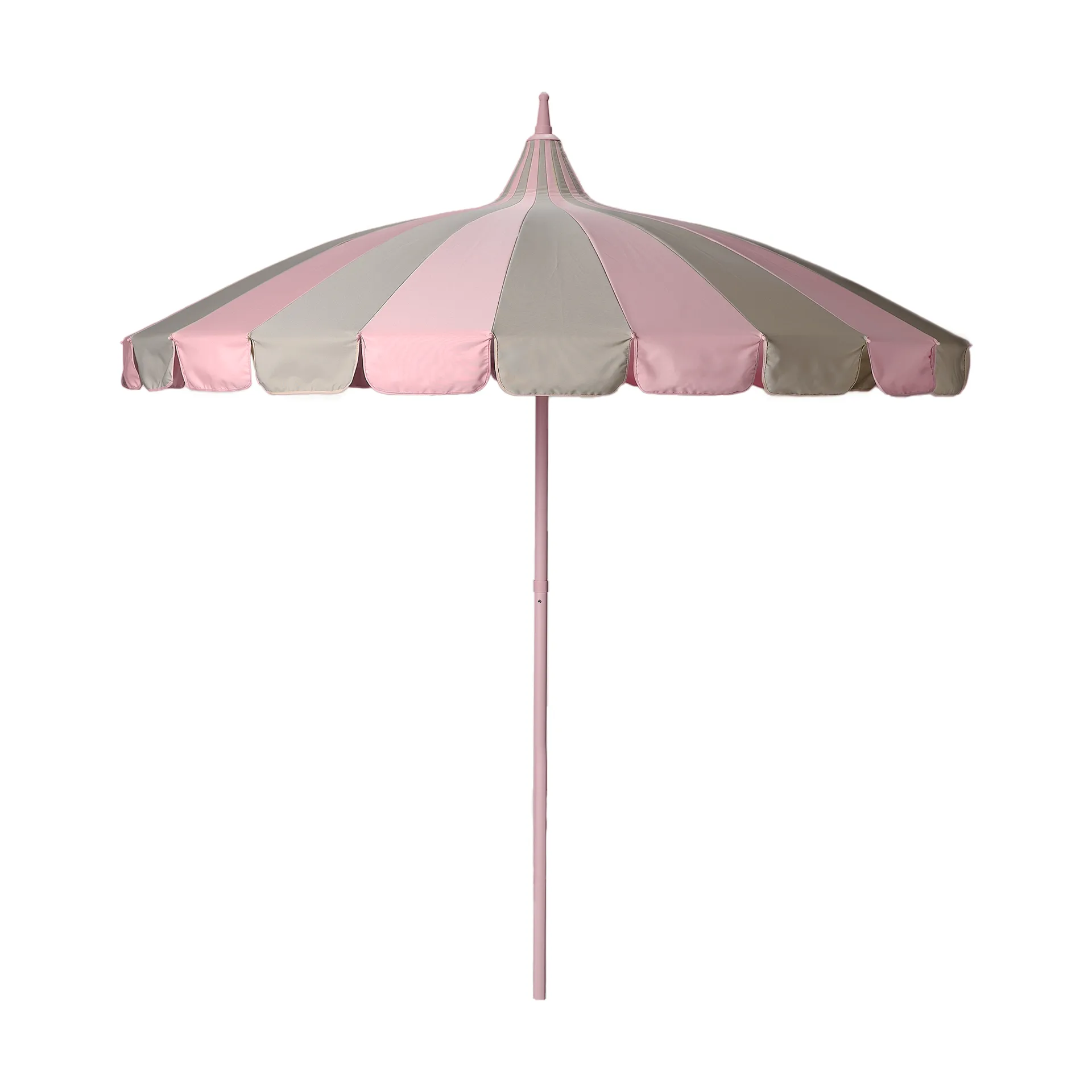 Garden Glory parasoll, Pink-beige stripe Garden Glory