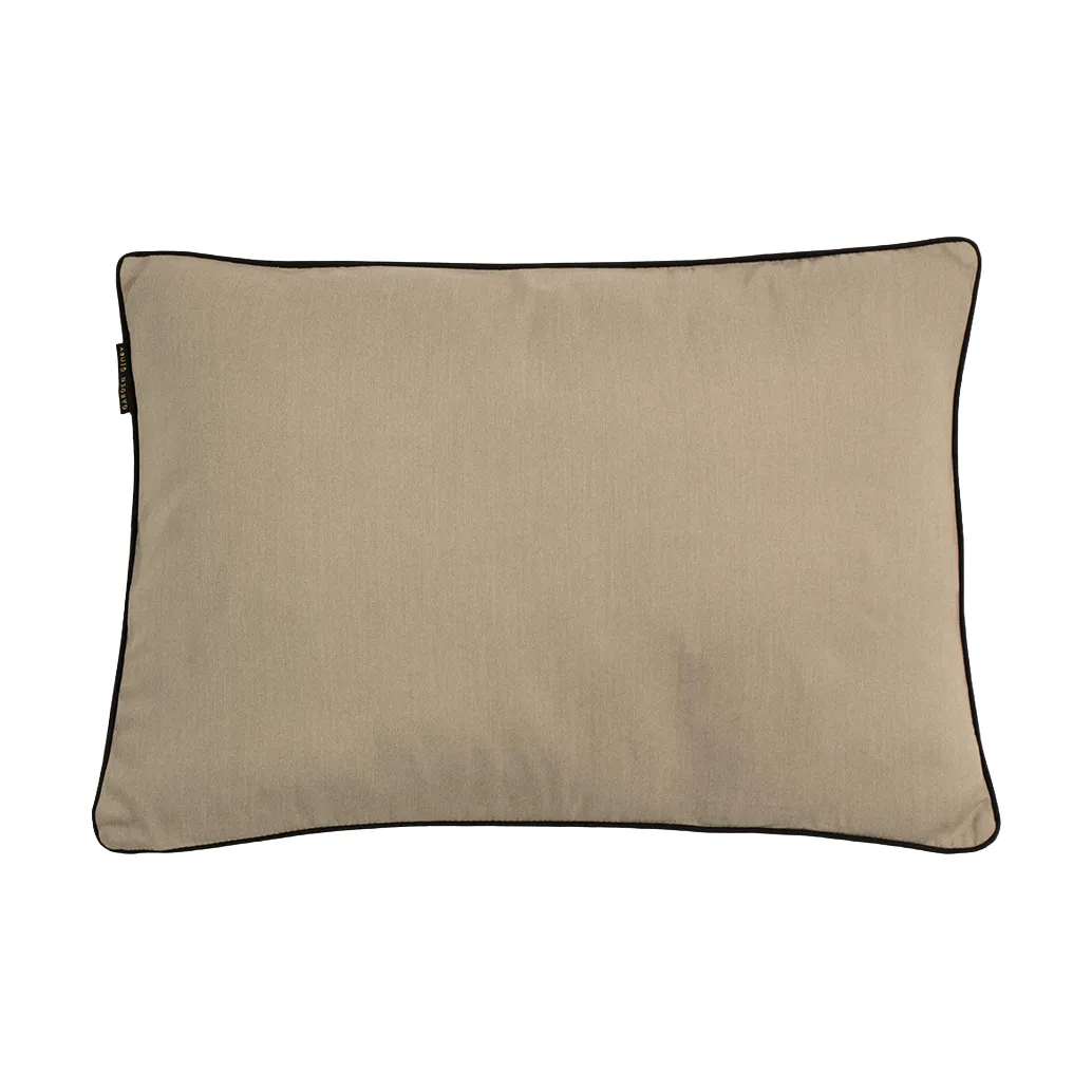Garden Glory pute, Beige med svart kant 50x70 cm Garden Glory