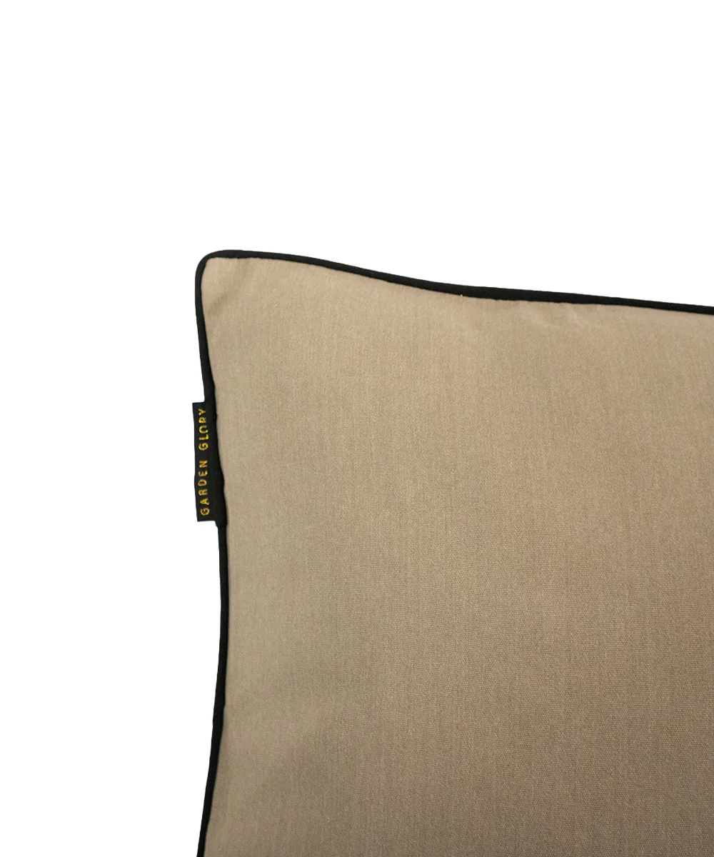 Garden Glory pute, Beige med svart kant 50x70 cm Garden Glory