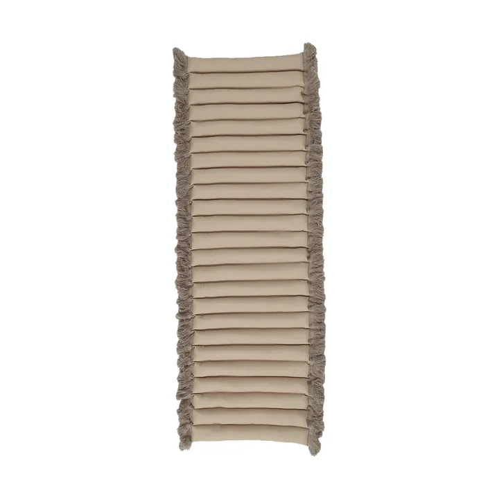 Garden Glory sittepute med frynser - Beige, beige frynser, 38x120 cm - Garden Glory