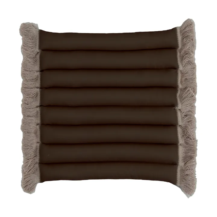 Garden Glory sittepute med frynser - Beige, beige frynser, 38x40 cm - Garden Glory