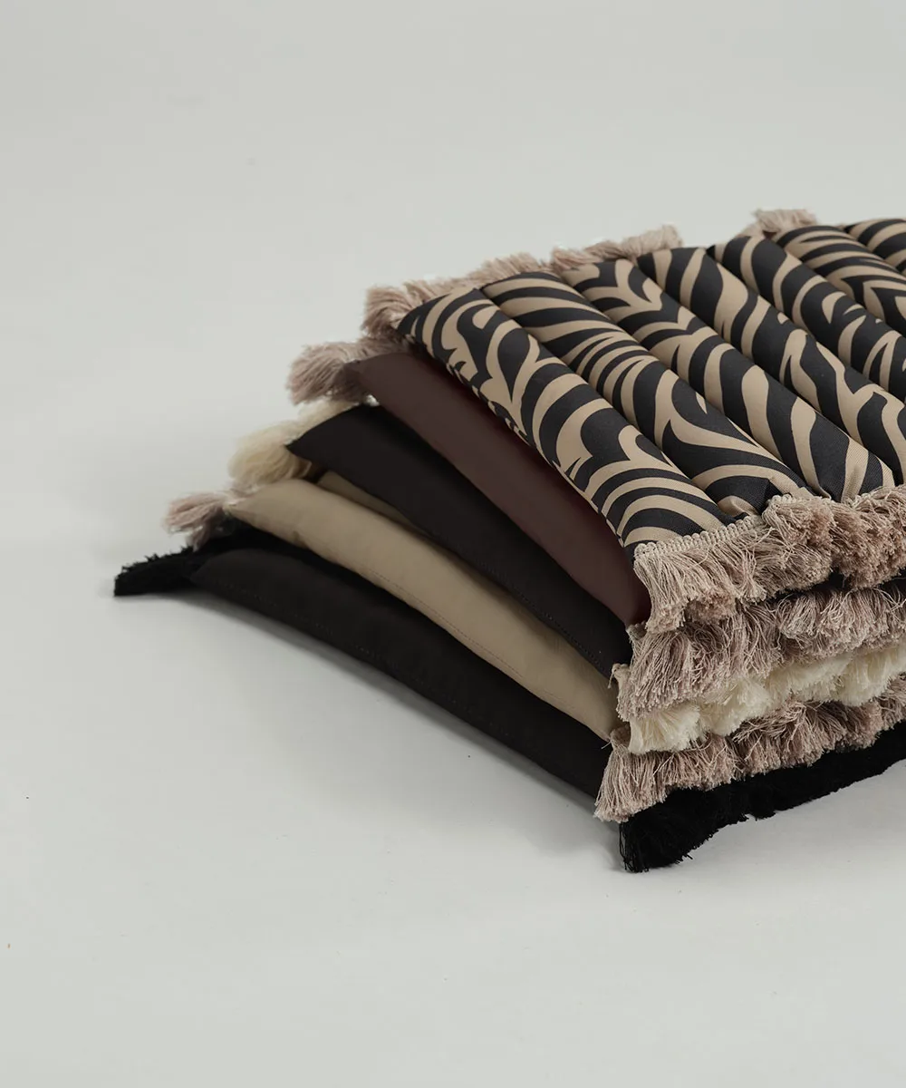 Garden Glory sittepute med frynser, Beige, beige frynser, 38x40 cm Garden Glory