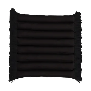 Garden Glory sittepute med frynser - Svart, svart frynser, 38x40 cm - Garden Glory