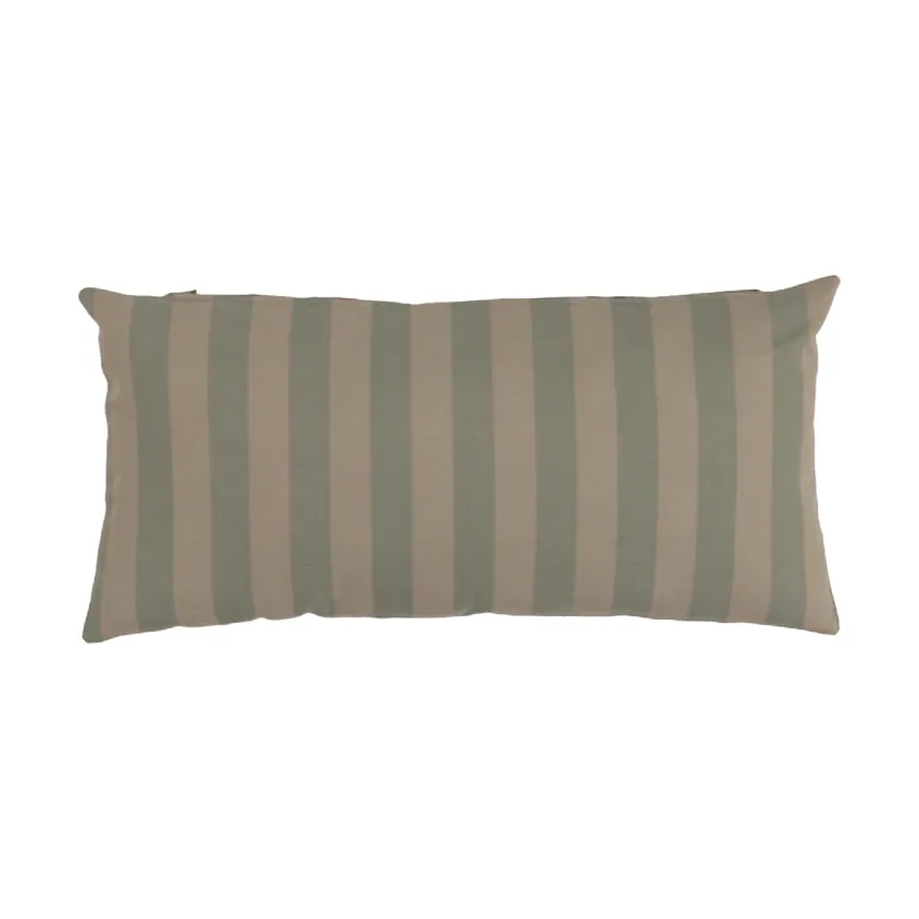 Garden Glory stripete pute, Eukalyptusgrønn-beige, 25x50 cm Garden Glory