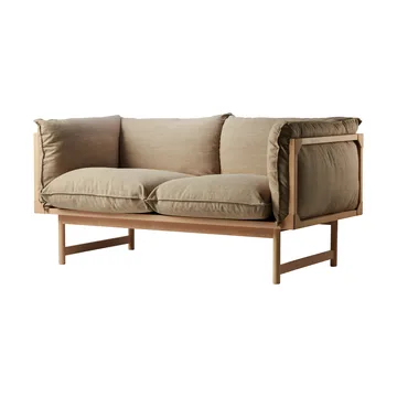 Bleck 2-seters sofa - Bøk-white-foss 0212 - Gärsnäs