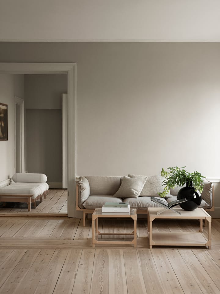 Bleck 3-seters sofa, Bøk-white-foss 0212 Gärsnäs