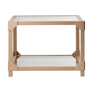 Bleck Sofabord 55x55 cm glass - Bøk-natural - Gärsnäs