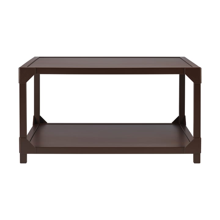 Bleck Sofabord 75x75 cm finer, Bøk-mørkebrun beis Gärsnäs
