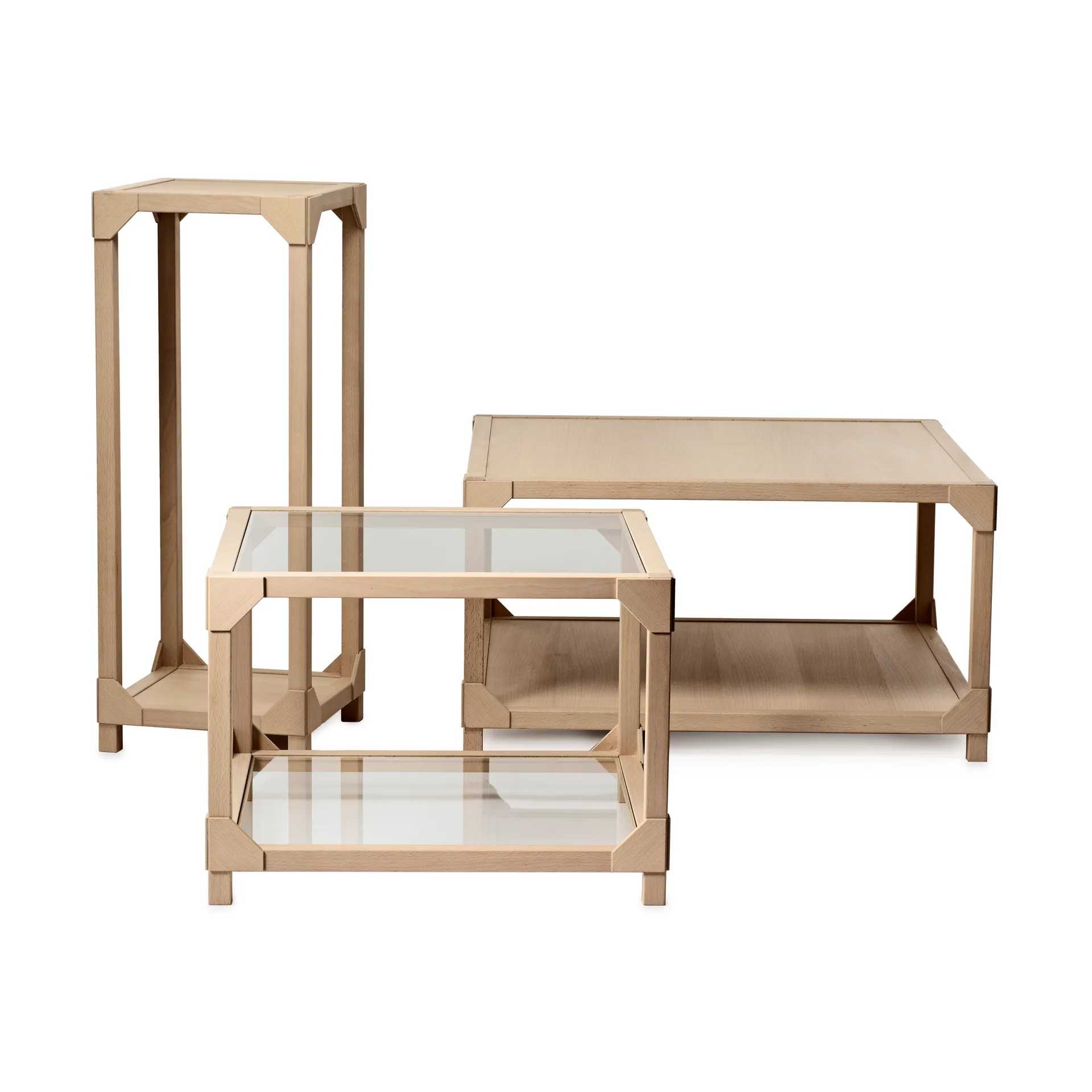 Bleck Sofabord 75x75 cm finer, Bøk-natural Gärsnäs