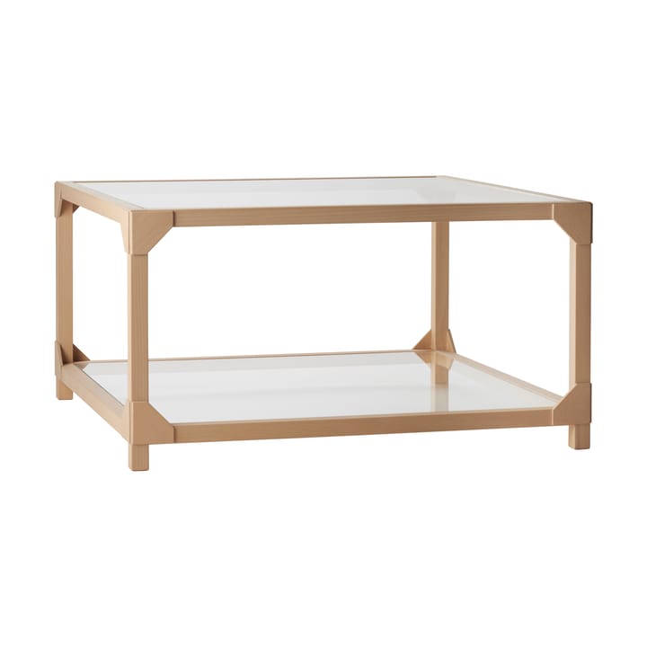 Bleck Sofabord 75x75 glass - Bøk-natural - Gärsnäs