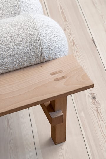 Dag Daybed - Bøk-Barnum bouclé 01 Off white - Gärsnäs