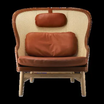 Dandy lenestol - Eik-natural-tärnsjö skinn cognac - Gärsnäs