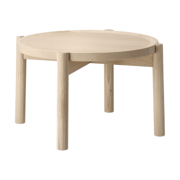 Elna sofabord - Ask-white-Ø40 cm - Gärsnäs