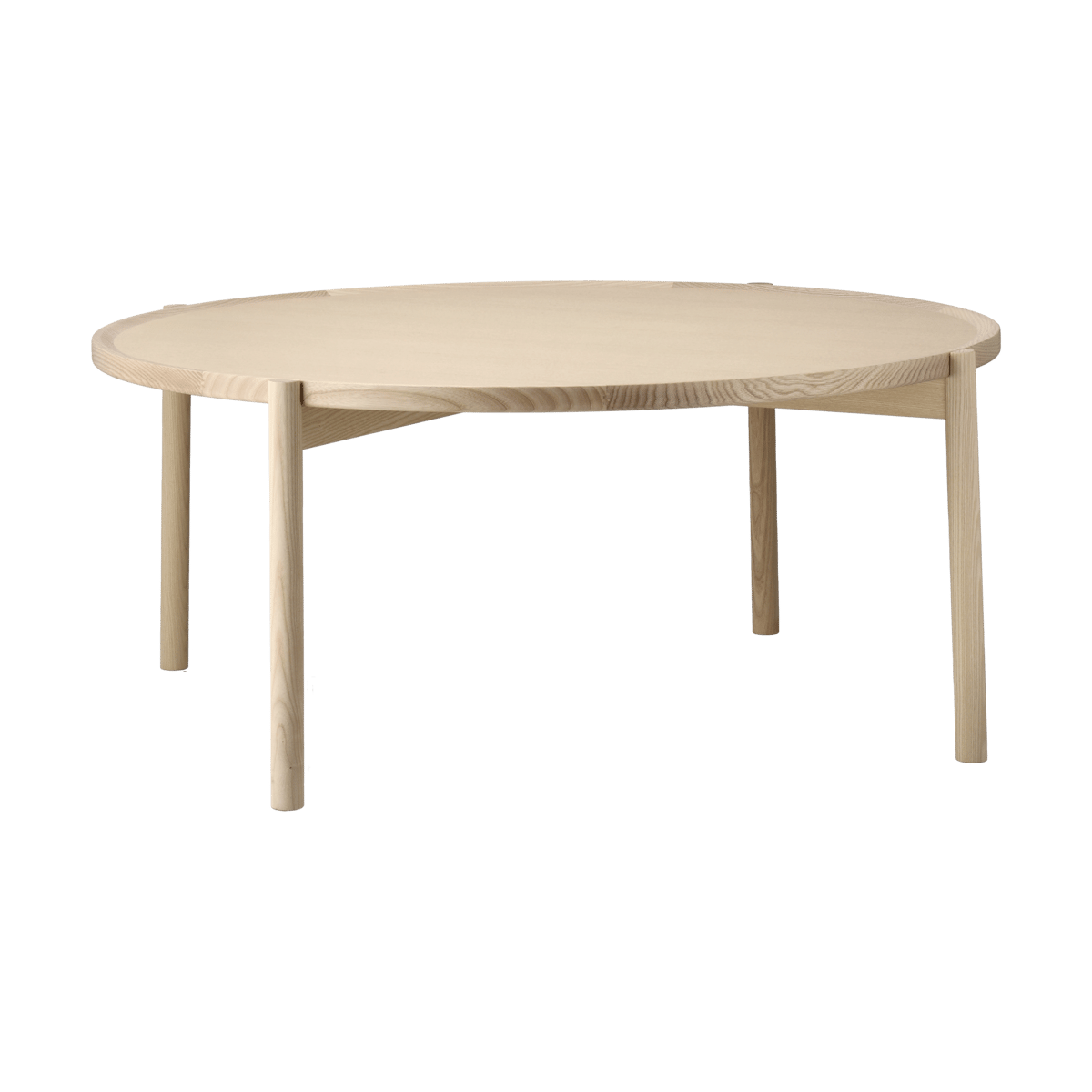 Bilde av Gärsnäs Elna sofabord Ask-white-Ø90 cm