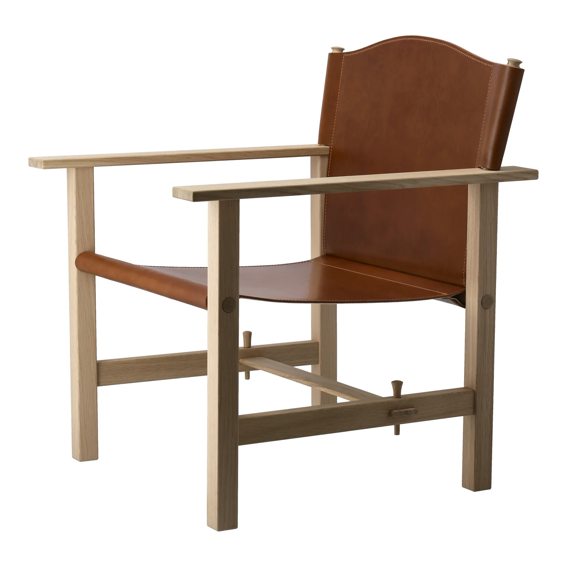 Ferdinand lenestol, Ubehandlet Eik-Tärnsjö skinn cognac Gärsnäs