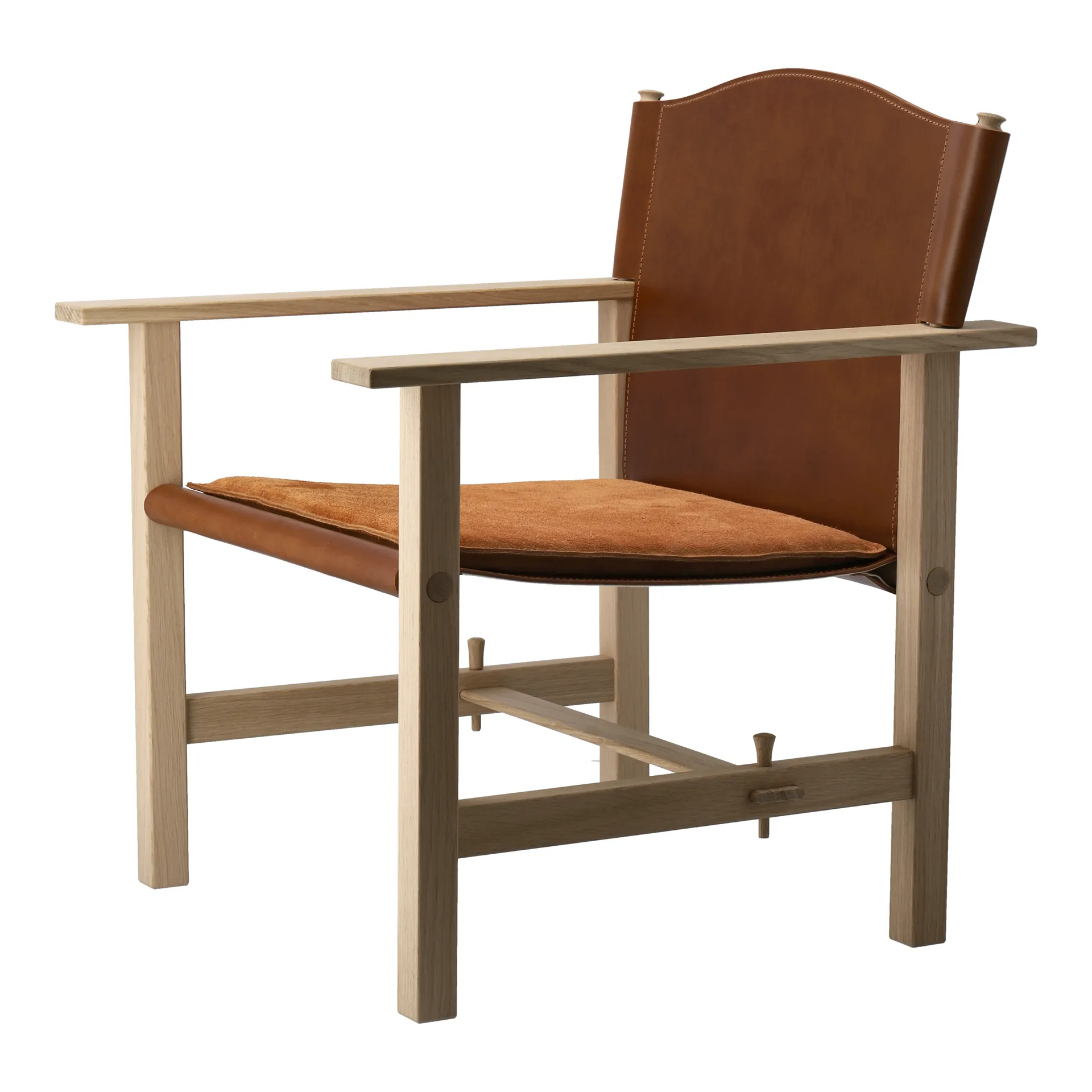 Ferdinand lenestol, Ubehandlet Eik-Tärnsjö skinn cognac Gärsnäs