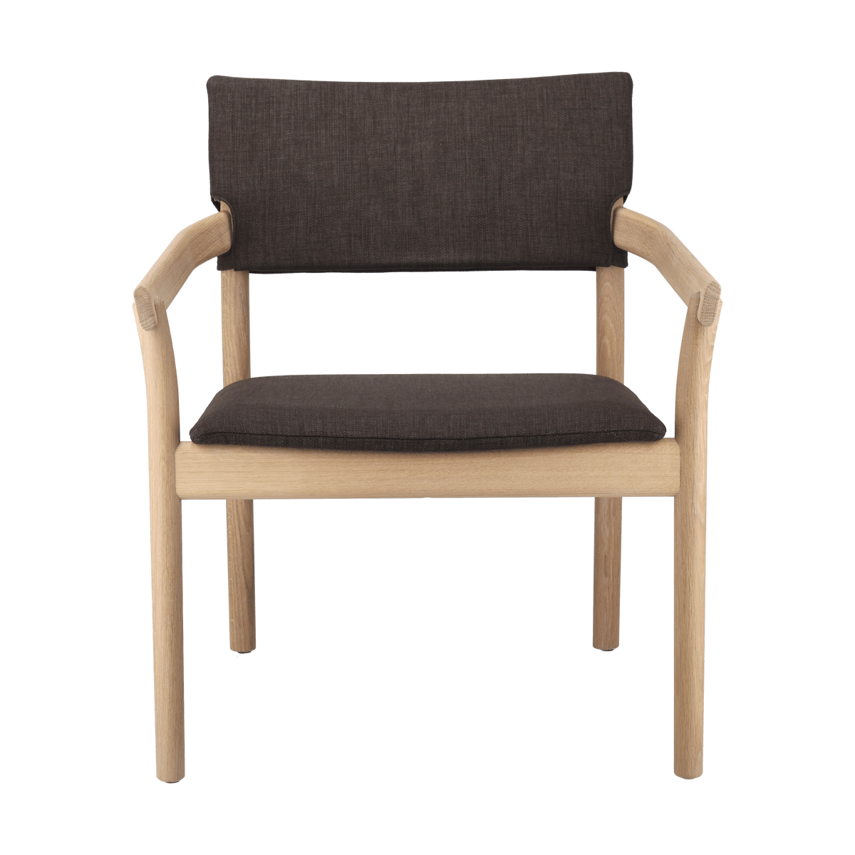 Gärsnäs Vyn lenestol polstret rygg Monocoat natural-Lido 46 mull