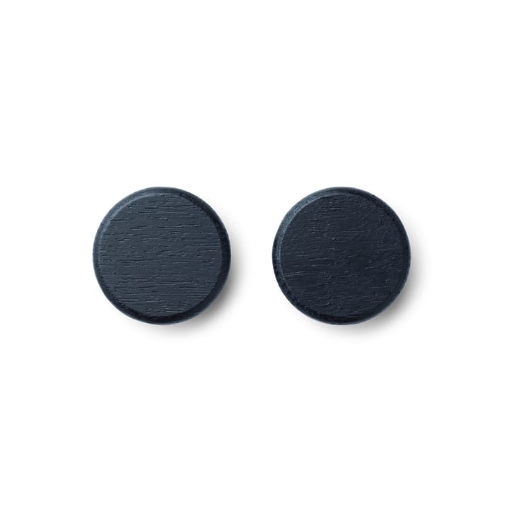 Flex Button knotter til magnetlist 2-pk, Svartbeiset eik Gejst