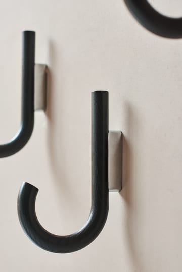 Hook krok 19 cm - Sortbeiset eik-krom - Gejst