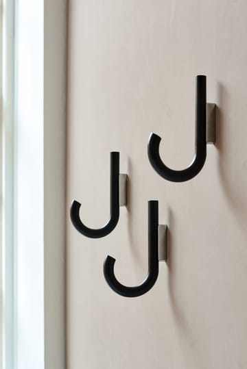 Hook krok 19 cm - Sortbeiset eik-krom - Gejst