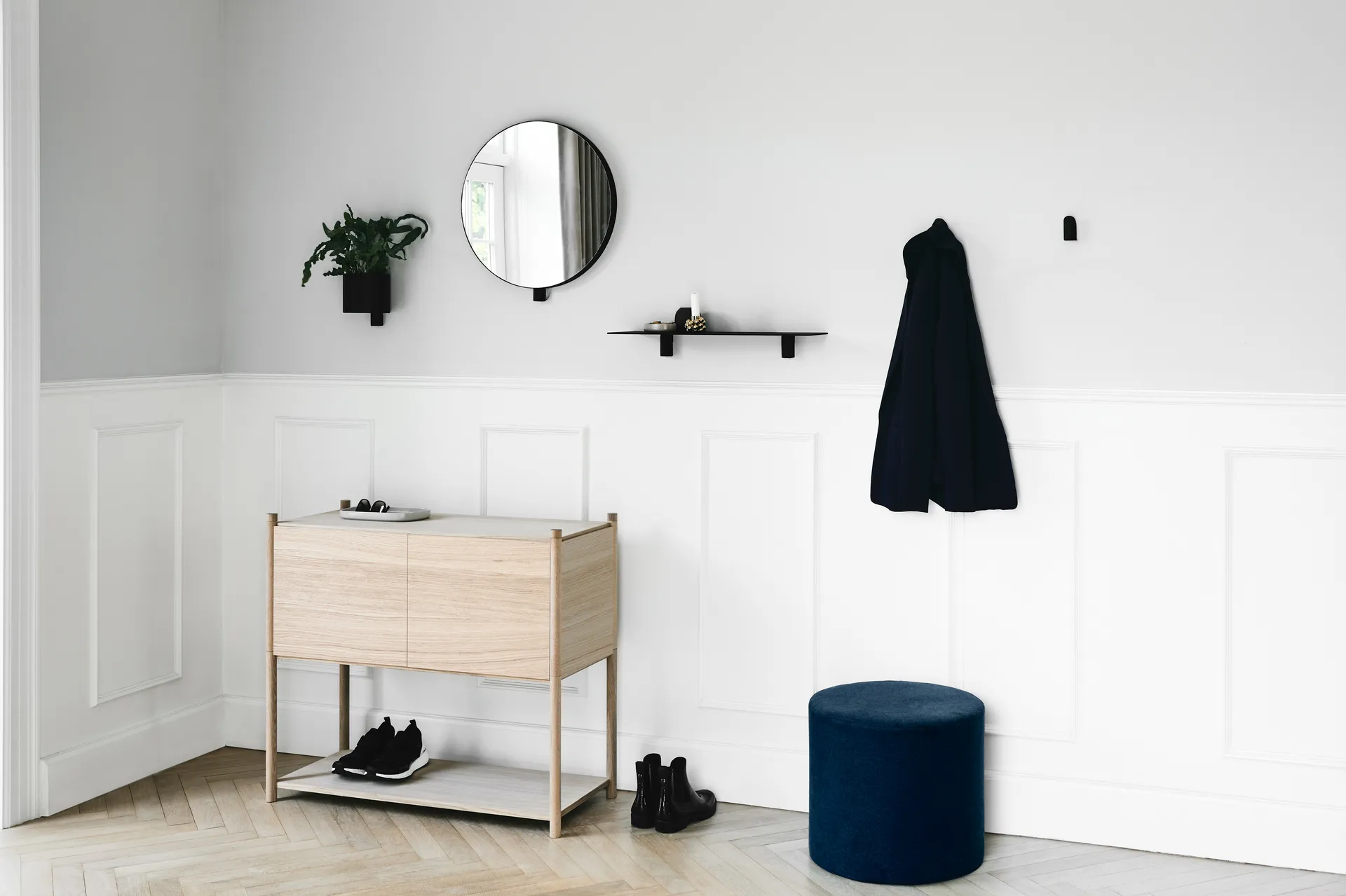 Kollage hylle 60 cm, Svart Gejst