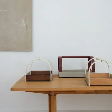 Kydo brett med håndtak 40,5x27x23,5 cm - Eik-beige white - Gejst