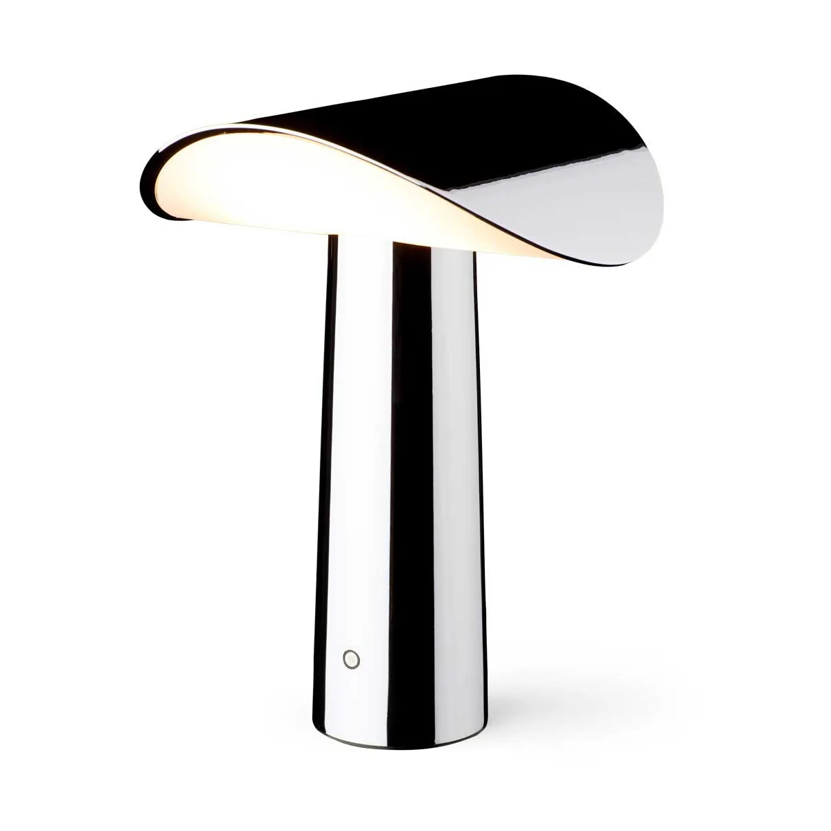 Lium bærbar bordlampe 22,5 cm, Chrome Gejst