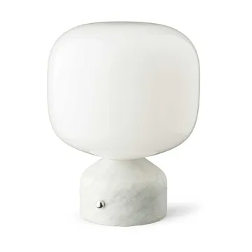 Meemo portabel bordlampe 23 cm - White marble - Gejst